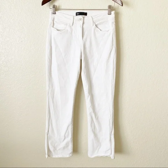 3X1 W2 Split Bell Crop mid-rise straight-leg jeans - Picture 2 of 13